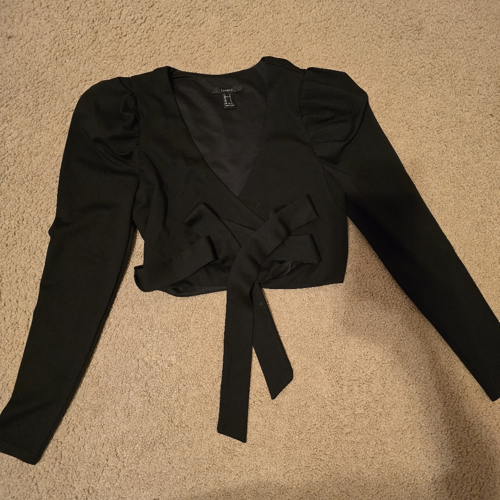 Black forever21 crop top